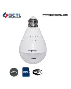 MAPESEN VR-IP0H200-L4 360 Degree Panoramic WiFi SD Card Bulb Camera
