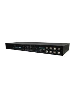 8 Ports 4K HDMI KVM Switch with USB KM Synchronization