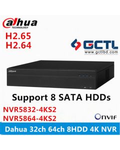 Dahua NVR5832-4KS2 32CH 64CH 8 SATA Network Video Recorder