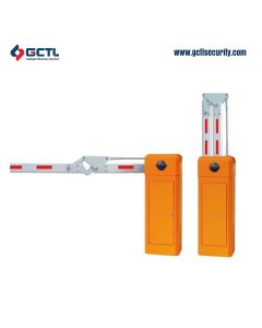 Folded arm vehicle barriers