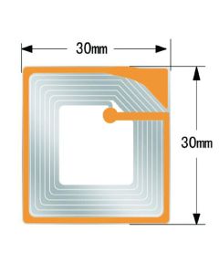 RF soft Labels checkpoint security tag  30-30mm front image