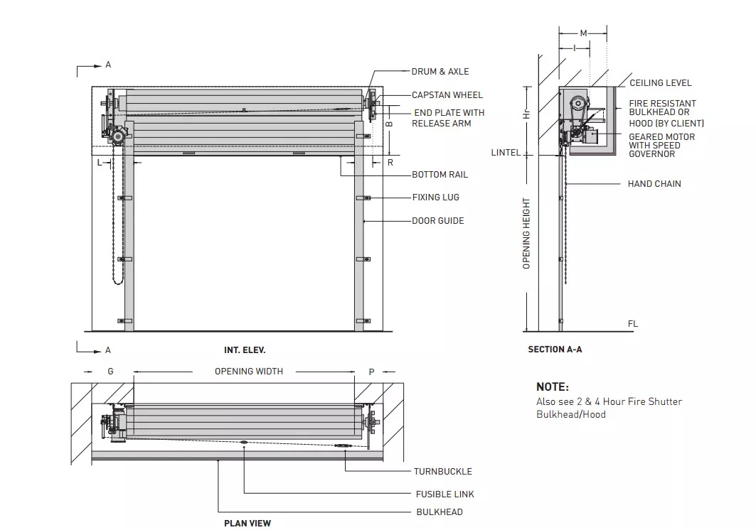 Automatic Rolling Fire Rated Shutter in Bangladesh