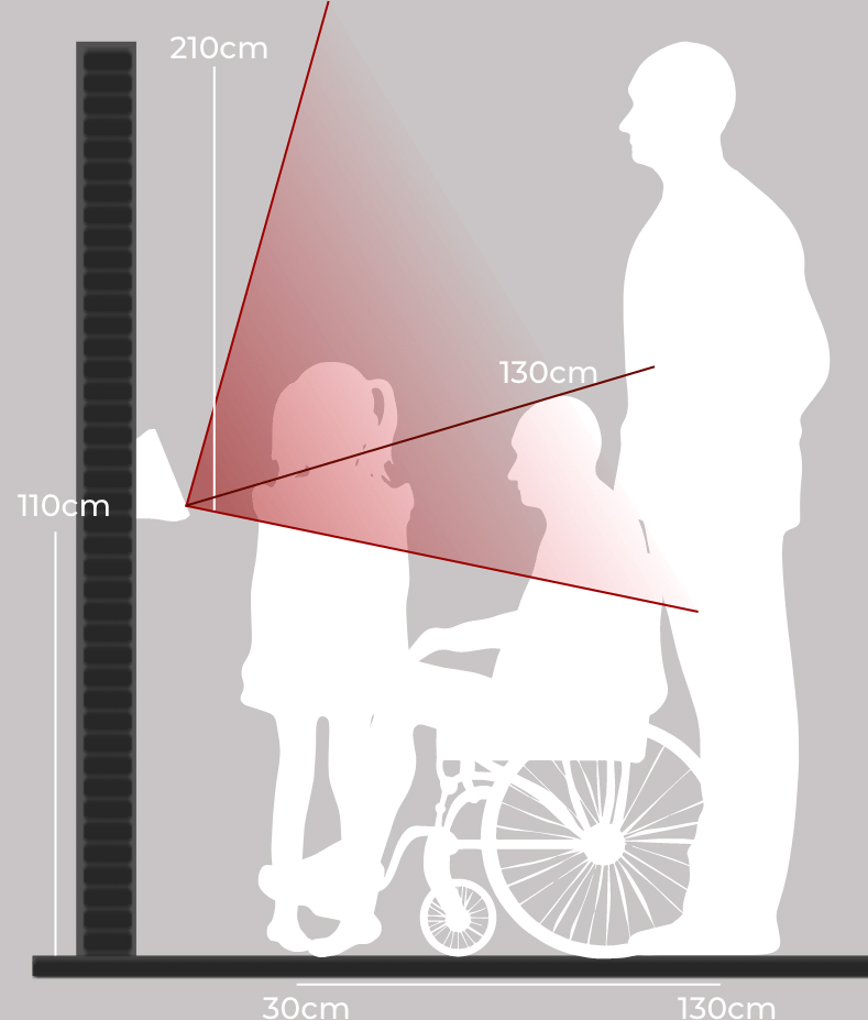 Anviz FACEPASS 7-can adopt different heights