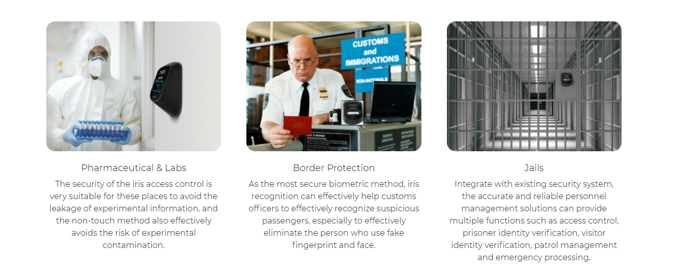 Anviz UltraMatch S2000 Iris Recognition System Application1