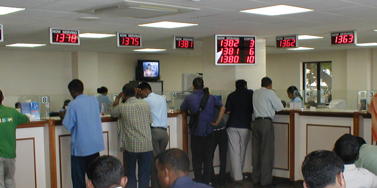 BANK queue-management waiting