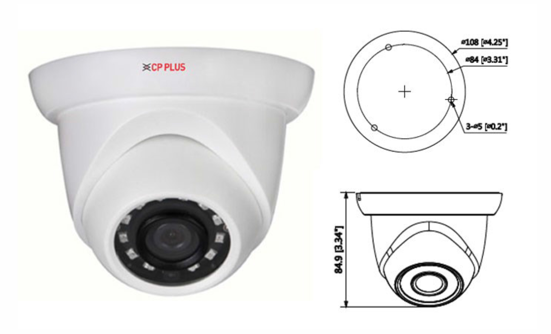 CP Plus CP-UNC-DA51L3-DS 5MP IP CCTV Camera in Bangladesh