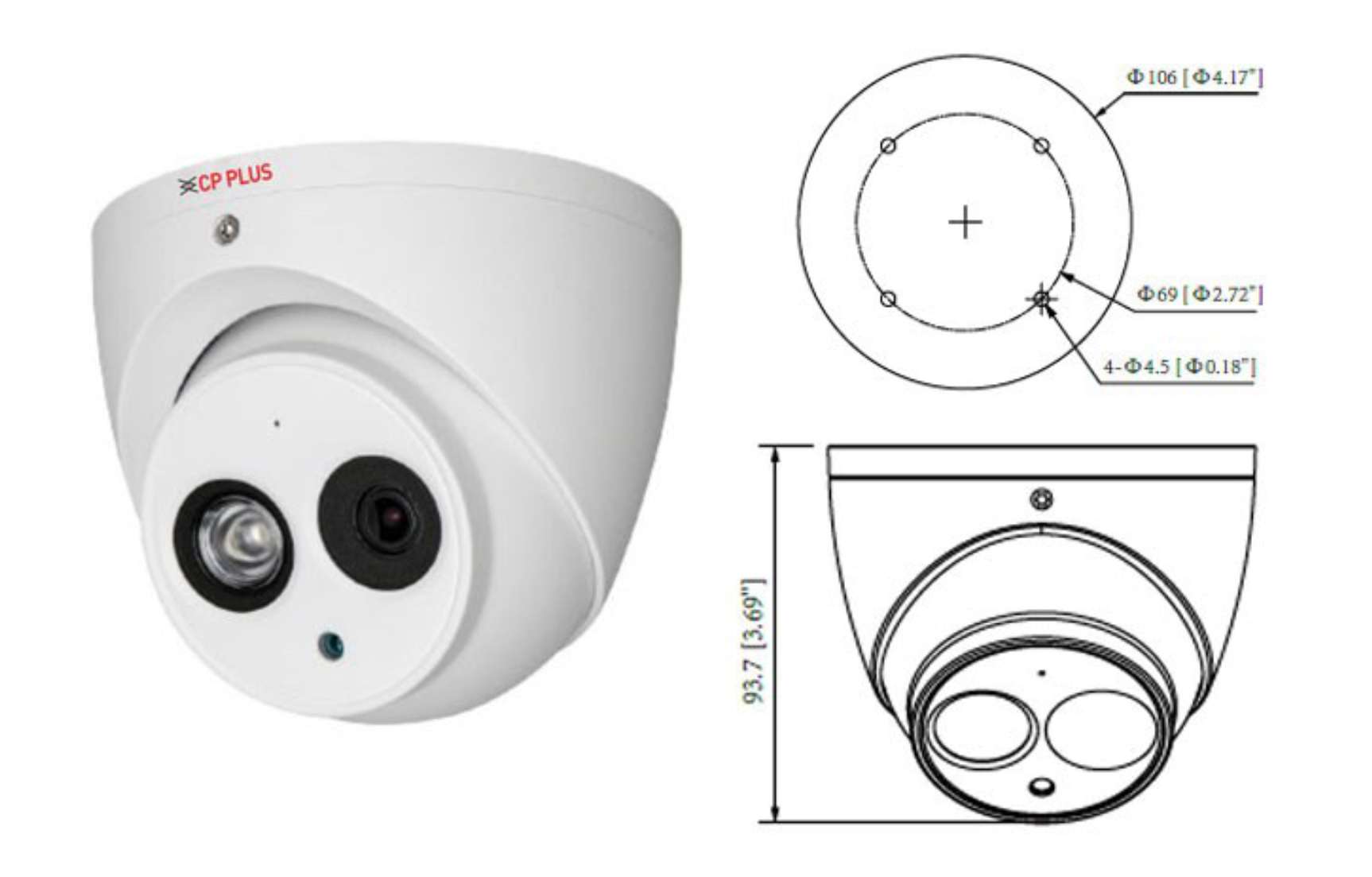 CP Plus CP-USC-DA24R5C 2.4MP Full HD Cosmic Array Dome Camera in bd
