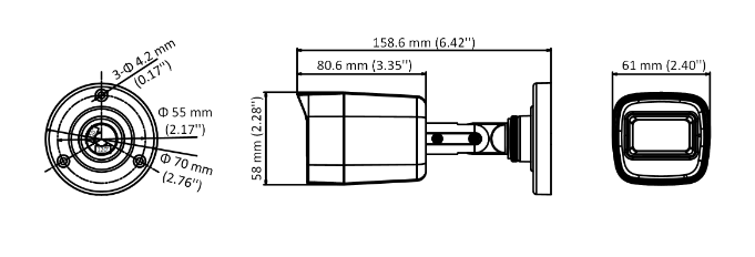 Hikvision-DS-2CE16D0T-ITPFS-HD--Bullet-Camera-dimension
